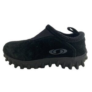 Salomon ContraGrip CX Black Suede Outdoors/Winter Slip-On Snow Clogs 7.5 Womens